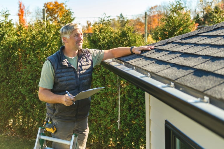 Roof inspection and maintenance work