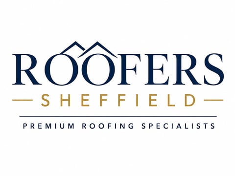 Roofers Sheffield logo - Premium Roofing Specialists with house roof icon